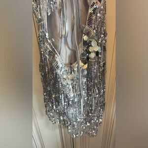 Renaissance Tour Silver DiscoBeyoncé Costume Romper Festival Sz XS
